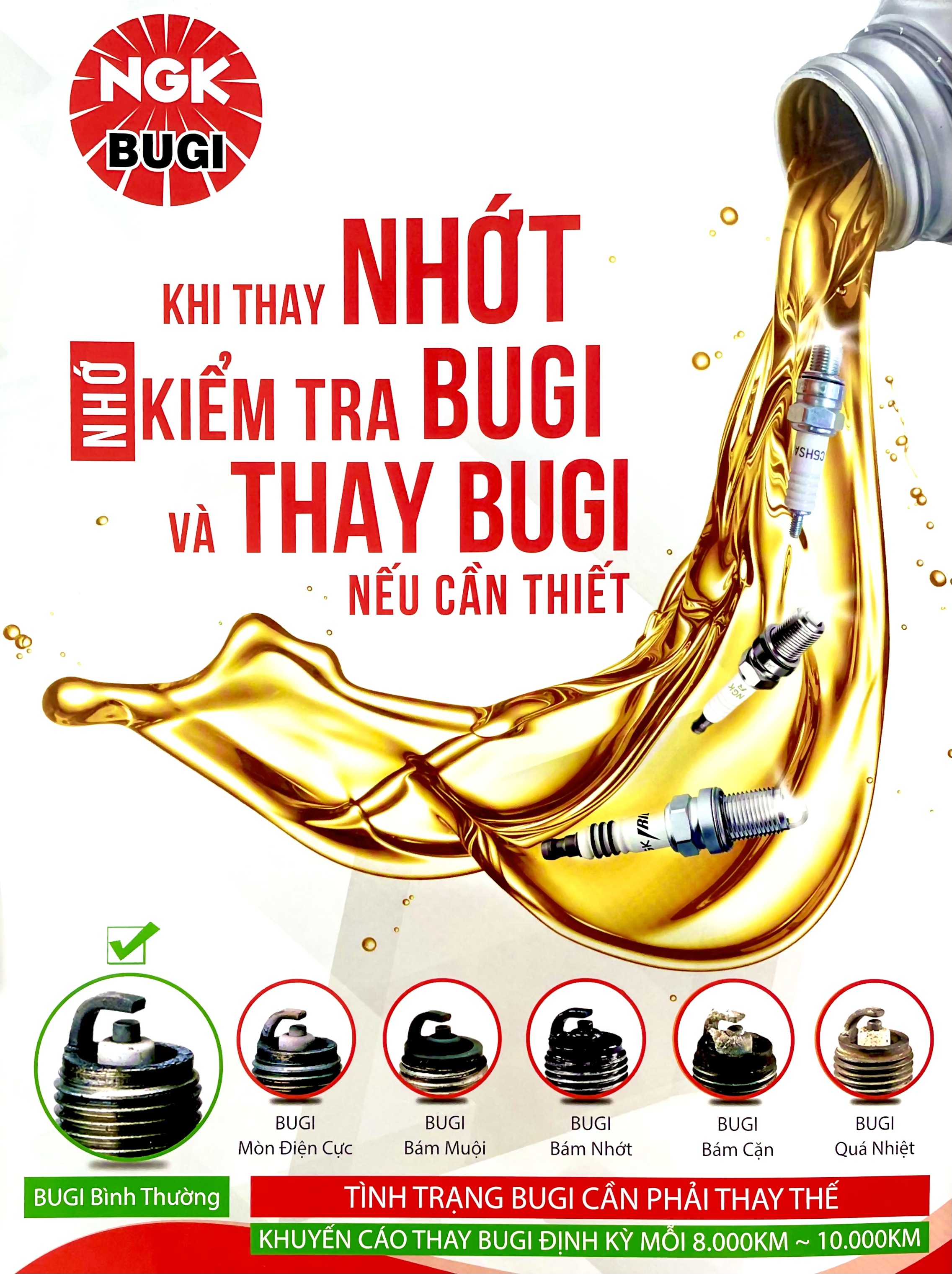 [CHÍNH HÃNG 100%] - Bugi NGK Dòng IRRIDIUM - cao cấp cho xe máy
