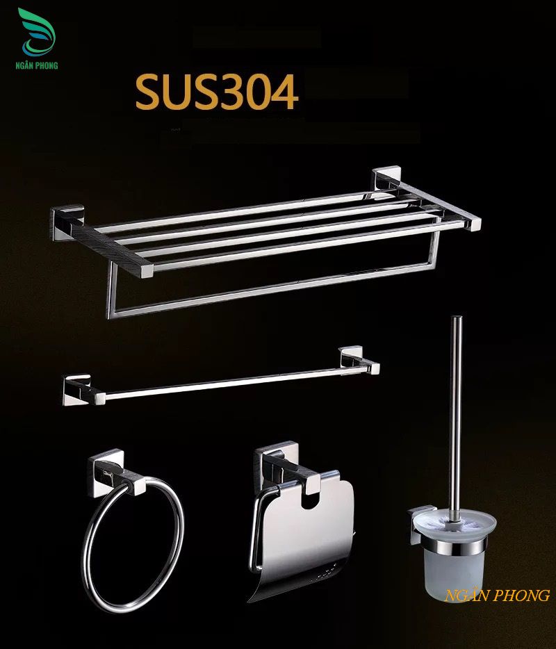 MÁNG TREO KHĂN INOX 304