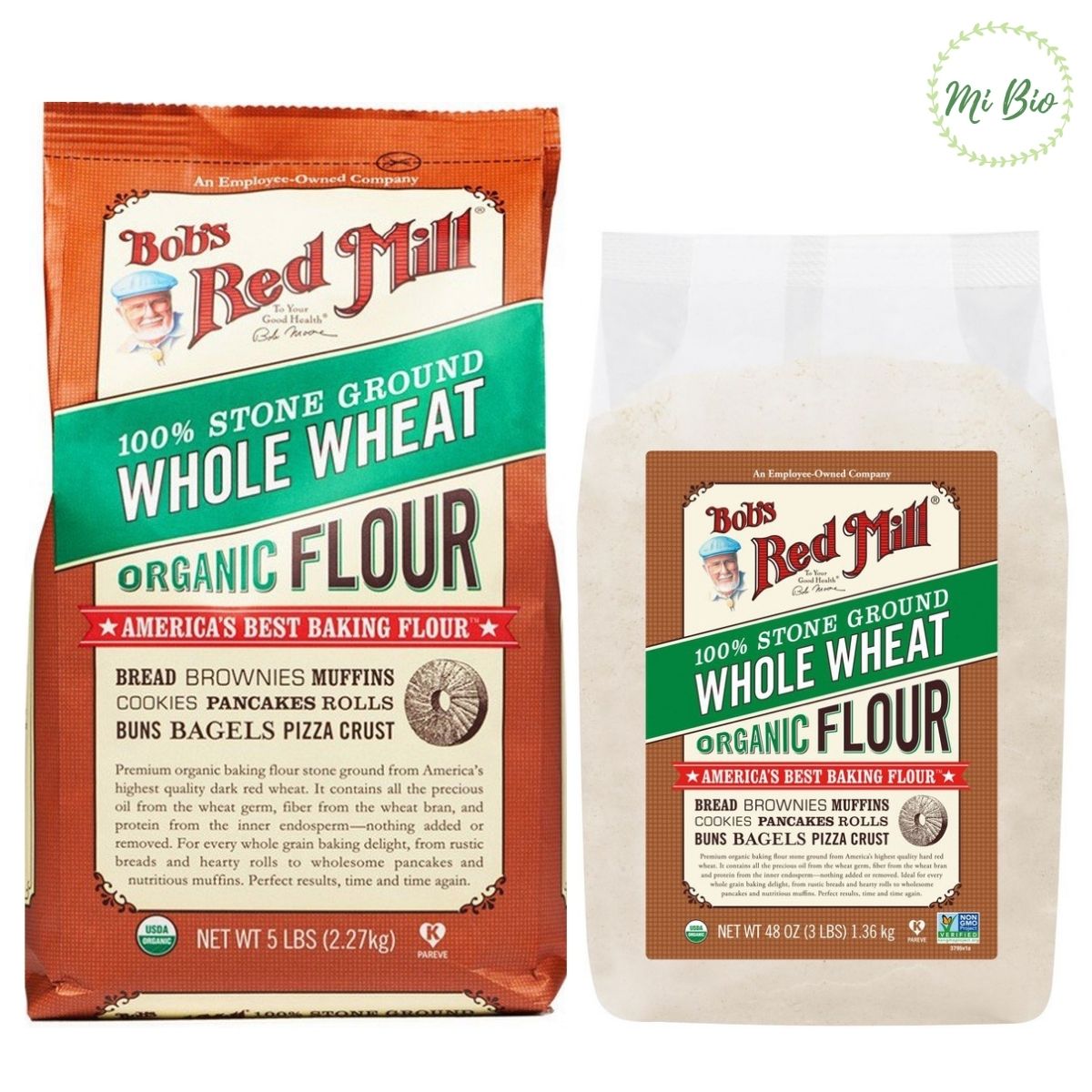 Bột mì nguyên cám hữu cơ Bob's Red Mill (Organic Whole Wheat Flour)