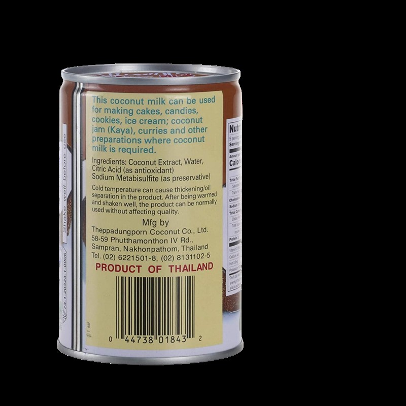 Nước cốt dừa ChaoKoh Coconut Cream 400ml Thái Lan