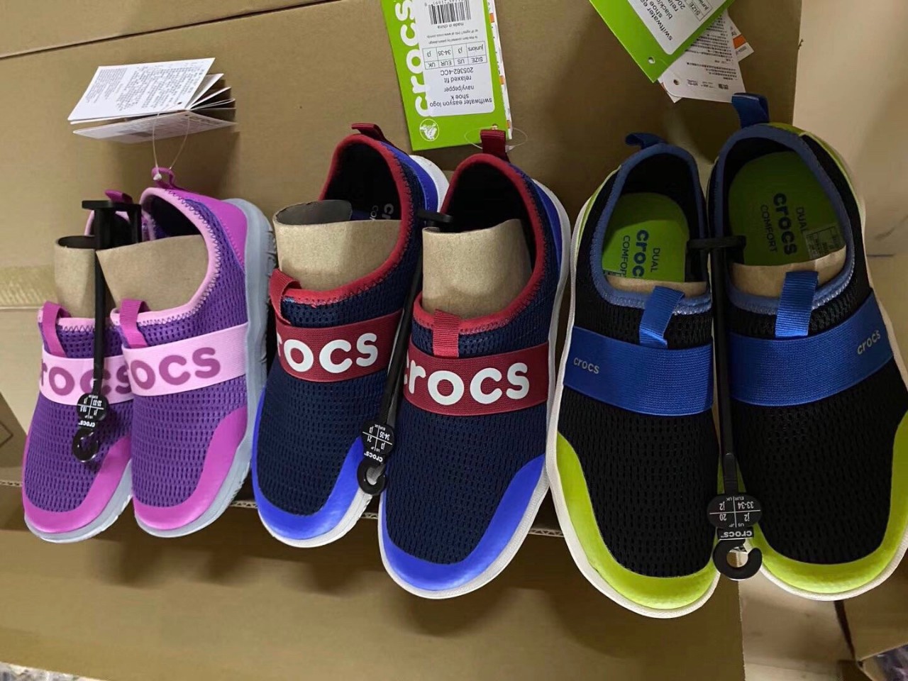 Giày vải cross easy slip on cho bé trai gái