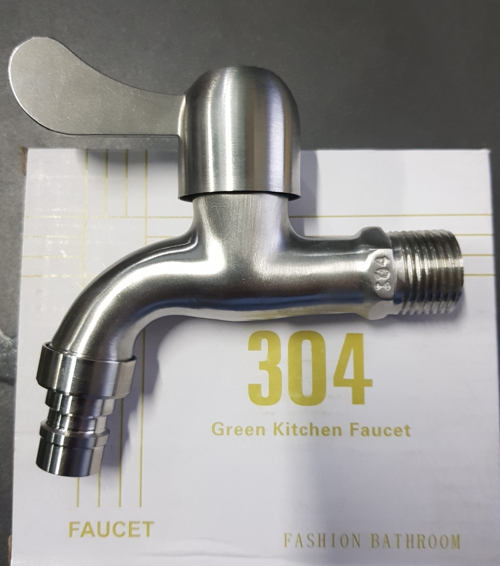 vòi hồ inox 304- phi 21mm