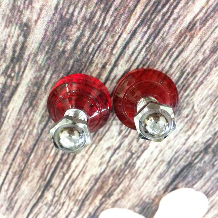 Cặp ốc bịt chân gương cho xe máy Wave đời đầu (Màu đỏ)