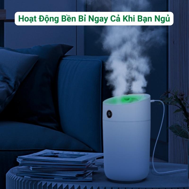 Máy Xông Tinh Dầu Phòng Ngủ Dung Tích 3000ml Máy Khuếch Tán Tinh Dầu Thơm Phòng 2 Vòi Kép Giúp Tỏa Hương Thơm Mát Đuổi Muỗi, Đuổi Côn Trùng