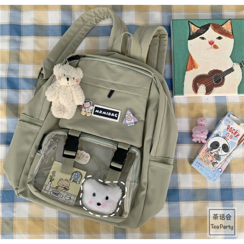 Balo hộp phối túi mica_ MRMIBAG