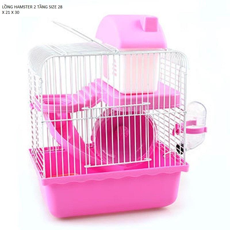 Hamster cage 2 tiers size 28 x 21 x 30 - buy a cage and get food for free