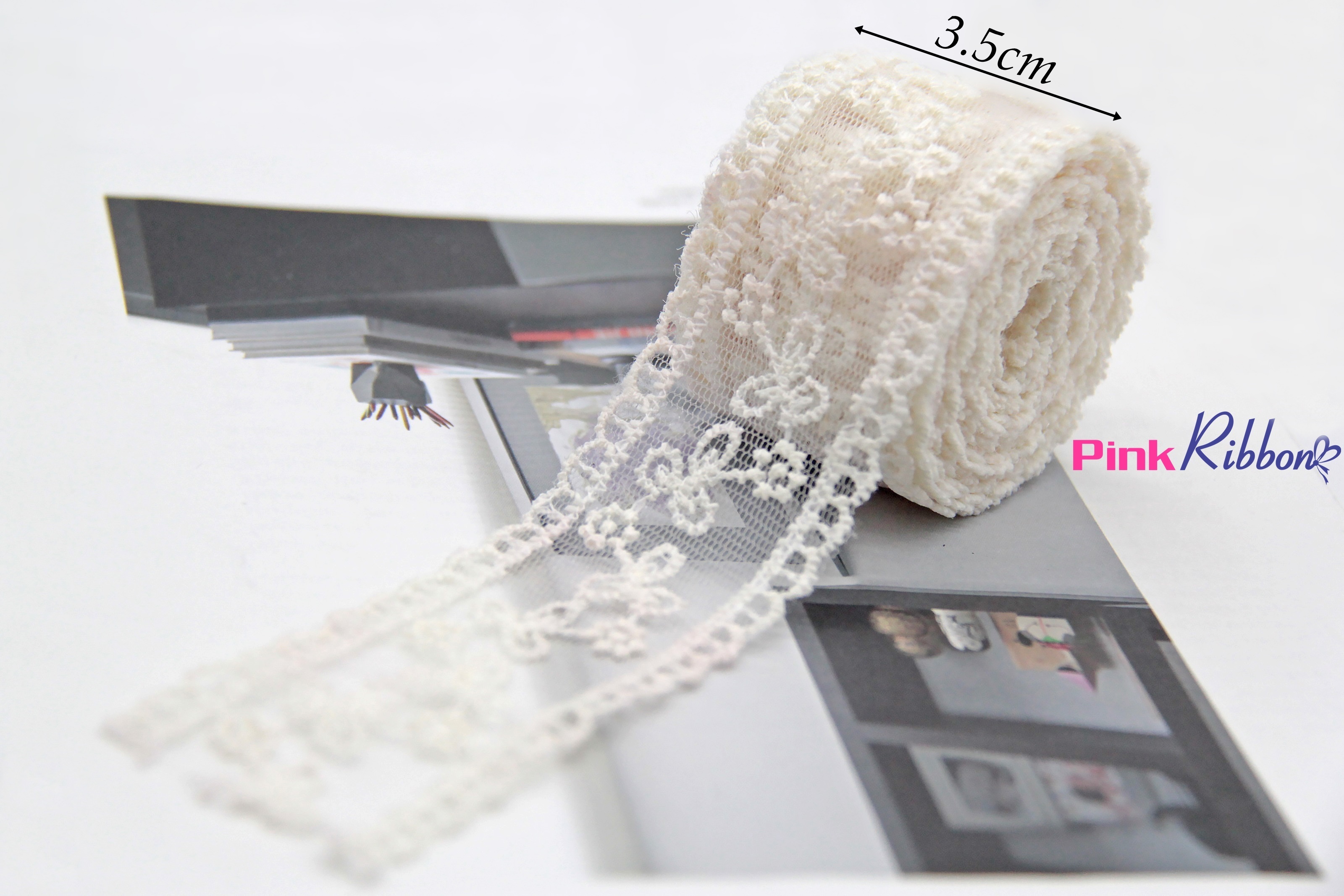Ren thêu hoa nhiều màu cỡ 3.5cm