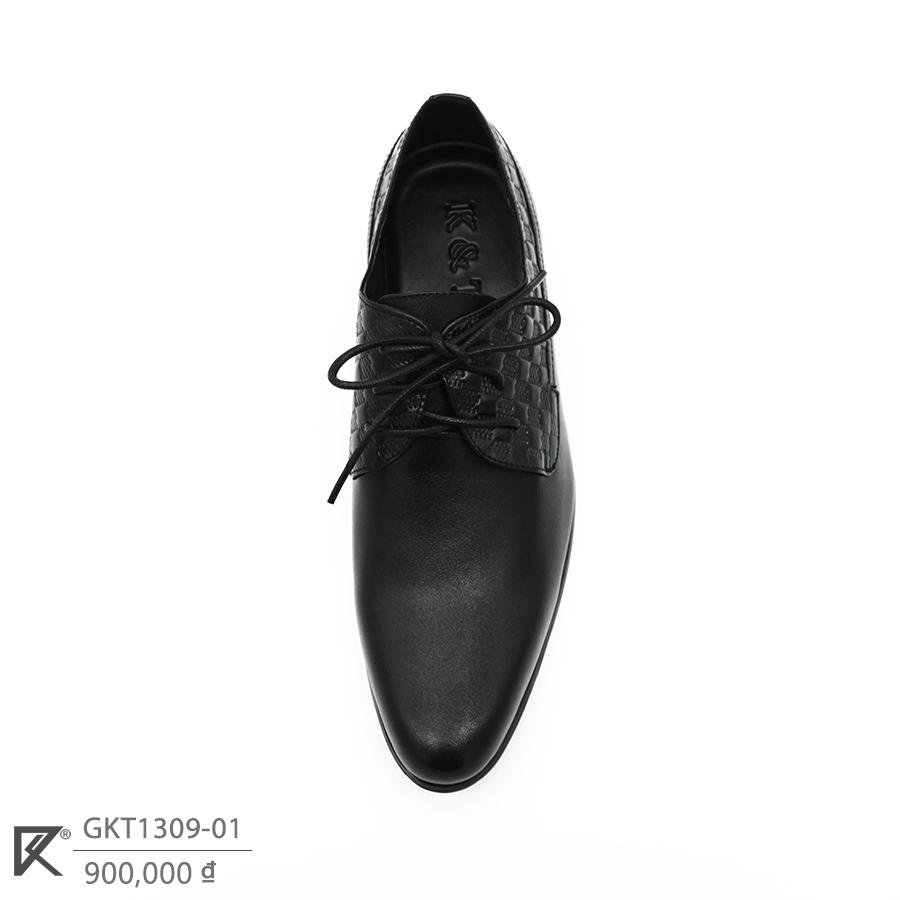 Giày Tây Nam Thủ Công Da Bò Thật K&T Black