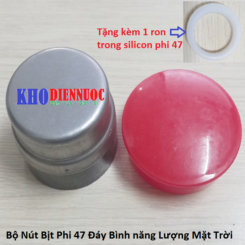 Bộ Nút bịt phi 47 lắp đáy bình nước nóng năng lượng mặt trời