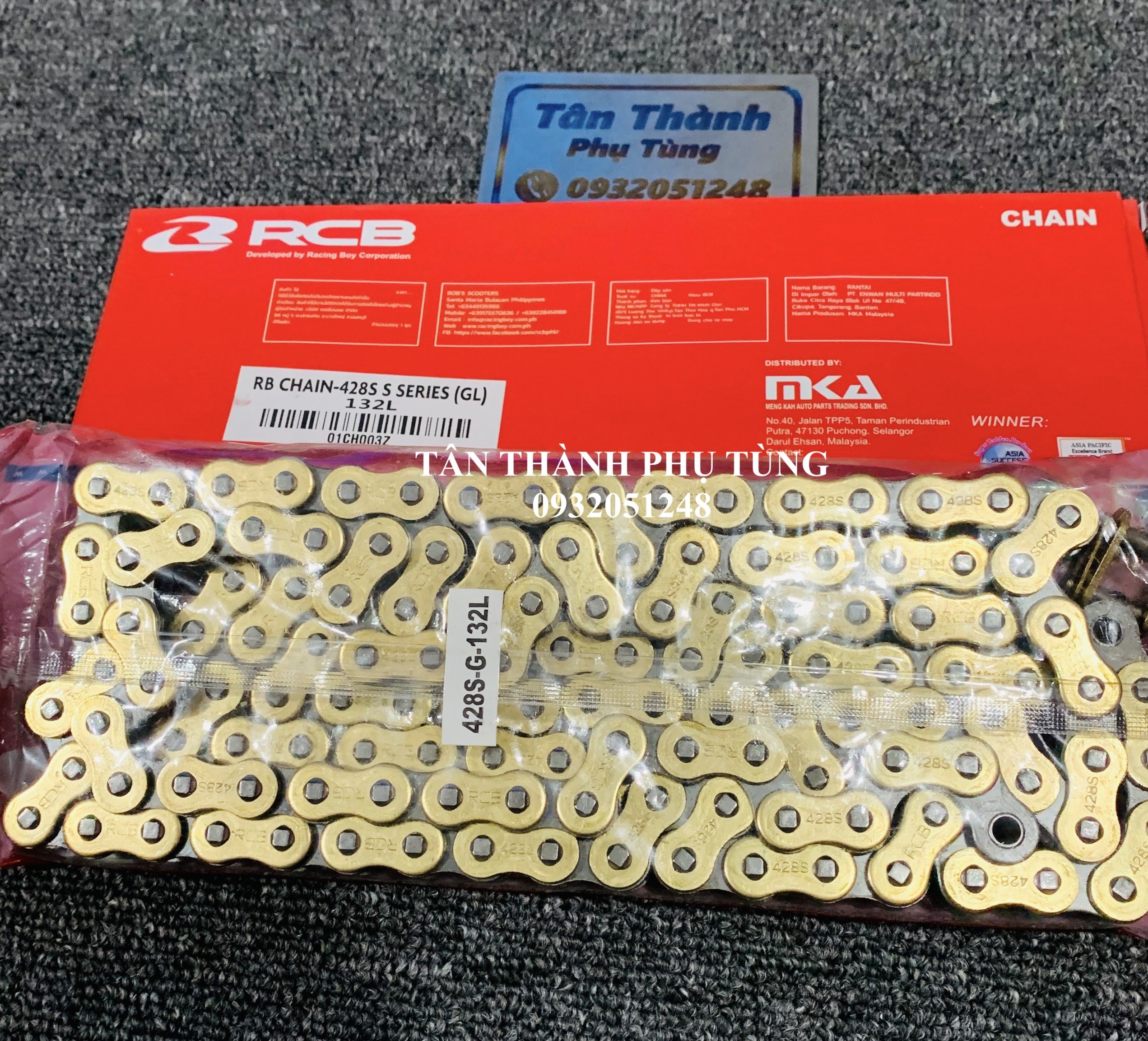 Sên RCB chính hãng 9Li - 132L (428S -GL)