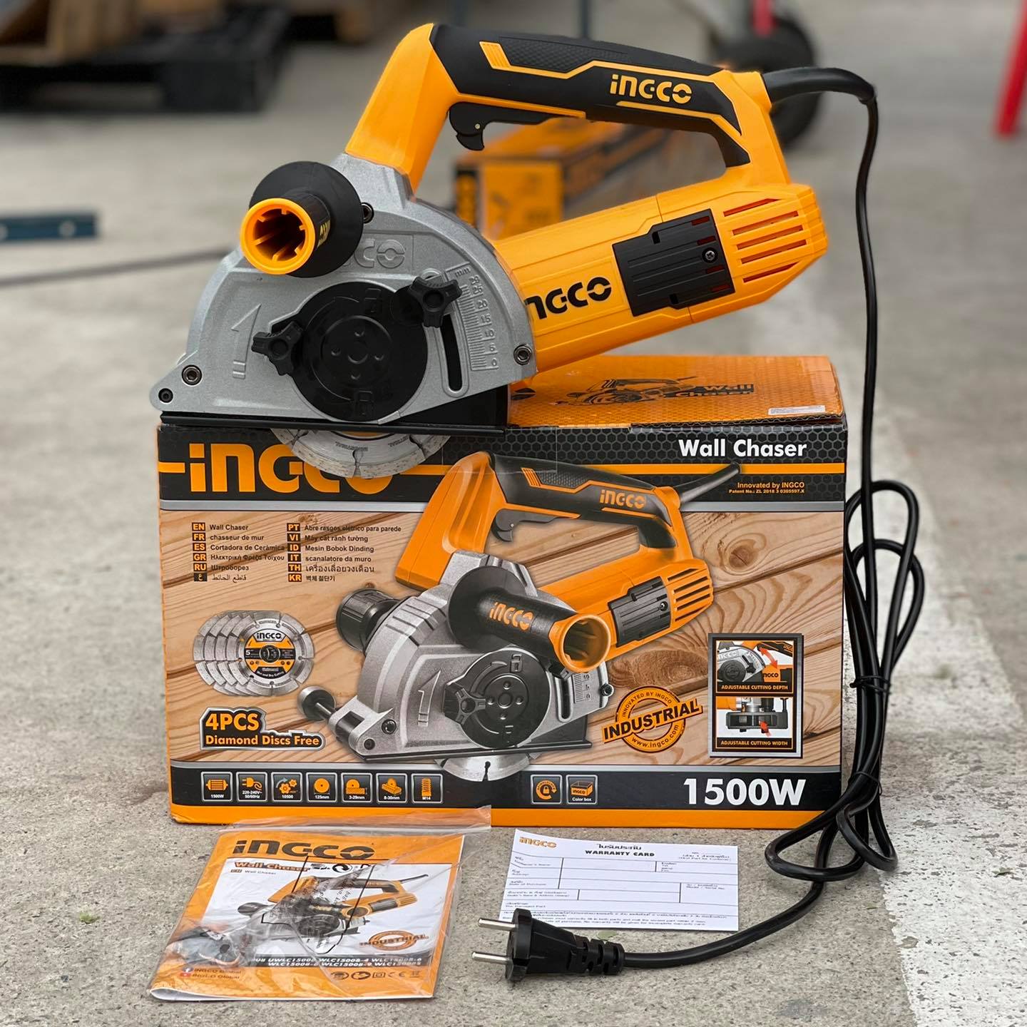 [HCM]Máy cắt rãnh tường 1500W Ingco WLC15008