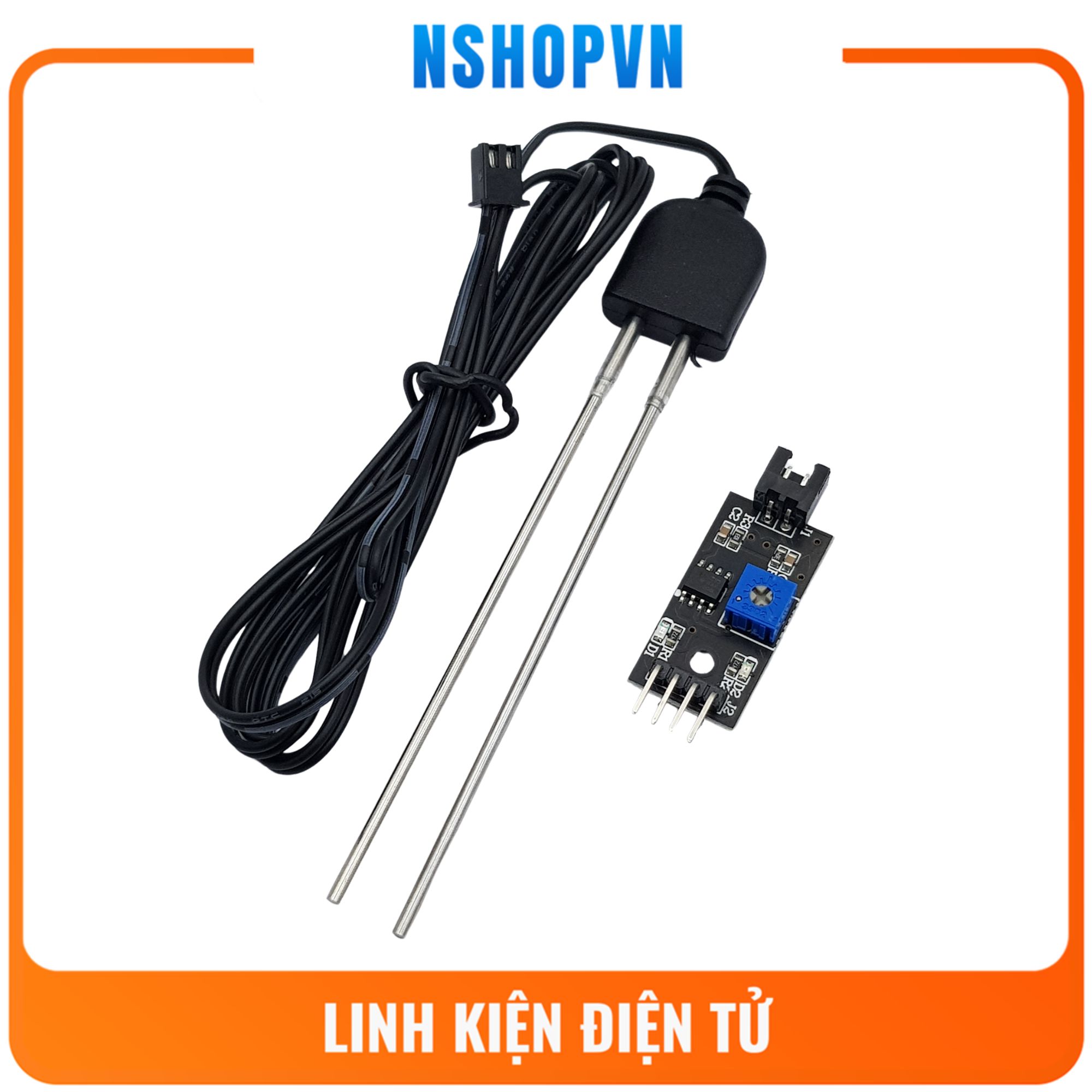 Cảm biến độ ẩm đất đầu dò chống ăn mòn