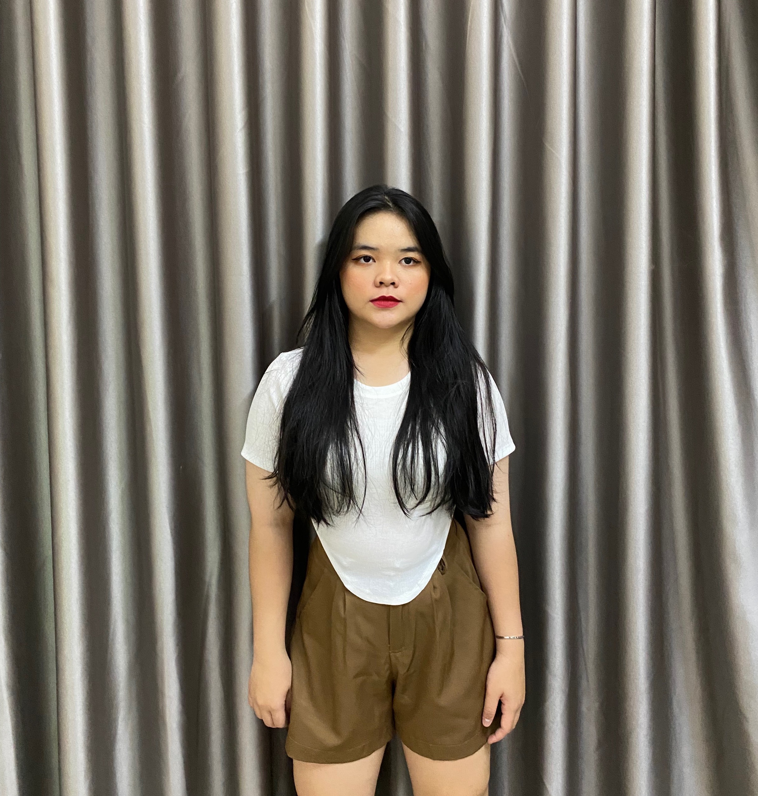 BIGSIZE (58-85KG) - QUẦN SHORT NỮ BASIC LƯNG CAO ỐNG RỘNG