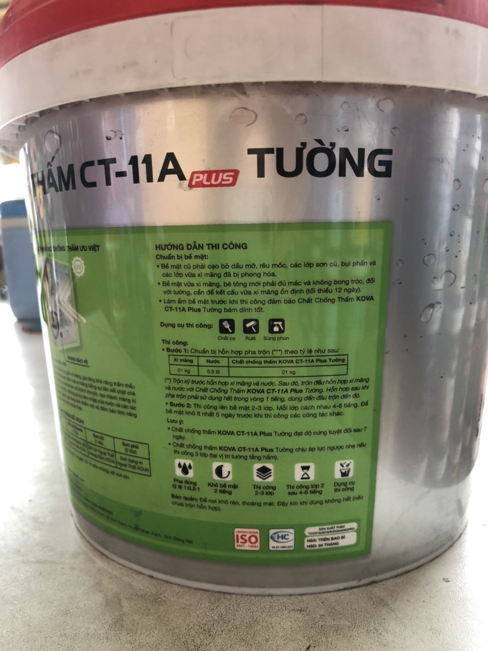 CHỐNG THẤM KOVA CT-11A TƯỜNG 22KG