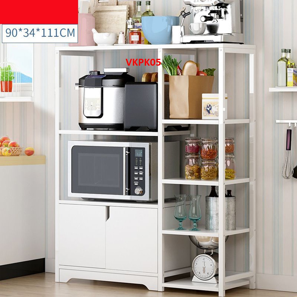 Kệ đa năng VKPK05- kệ để đồ nhà bếp - kệ khung sắt sàn gỗ - Nội thất lắp ráp Viendong Adv