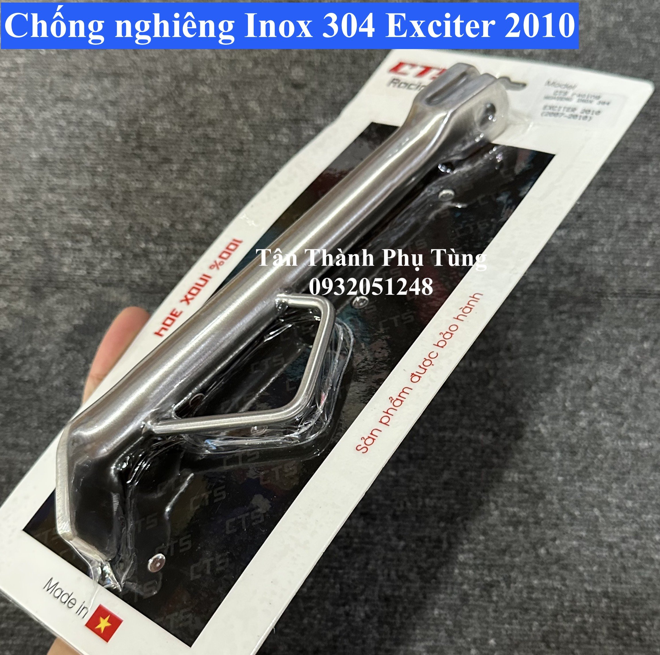 Chống nghiêng Exciter 2010 Inox 304 CTS