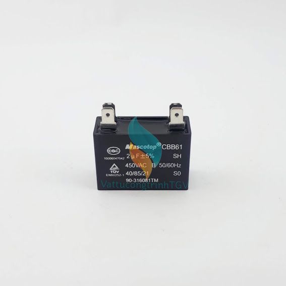 Tụ quạt 4 chân CBB61 MASCOTOP 1uF-1.5uF-2uF-2.5uF-3uF-4uF-5uF-6uF +-5%