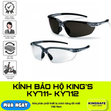 KING'S Ky 711 premium safety glasses white ky712black UV-proof anti-scratch coating fashion goggles