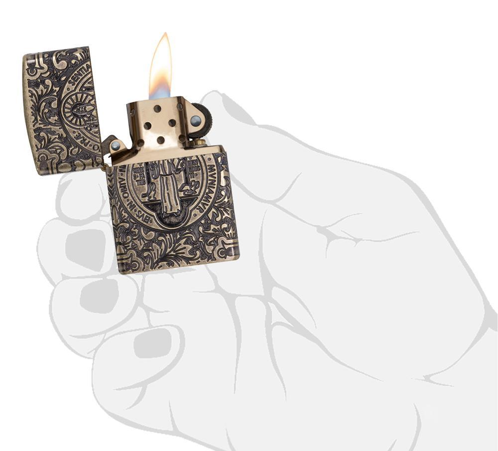 Hộp Quẹt Zippo St. Benedict Design 29719