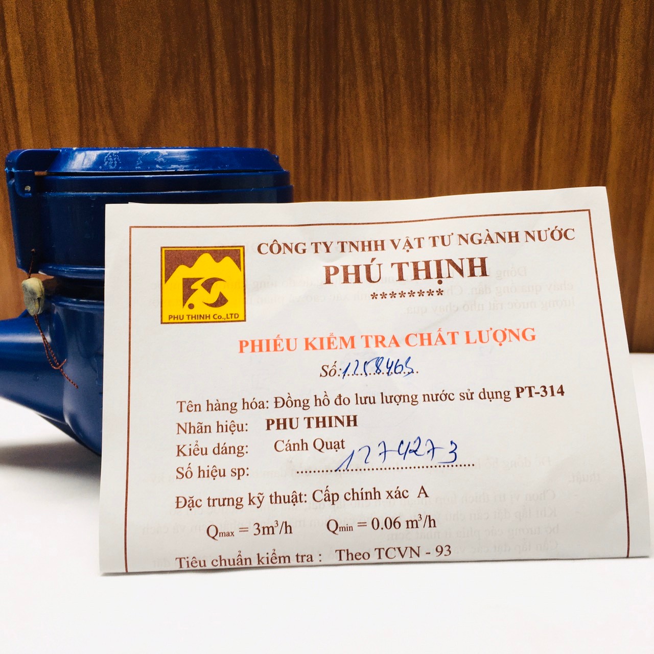 ĐỒNG HỒ ĐO NƯỚC SINH HOẠT PHÚ THỊNH PT314