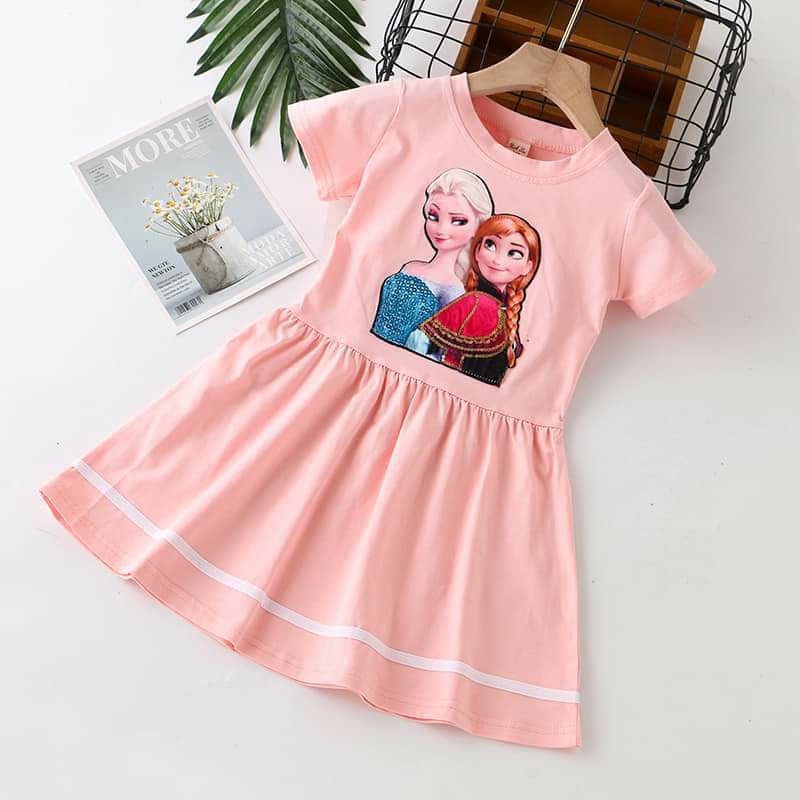 [HCM]Đầm Elsa Đính Cườm Cho Bé Gái