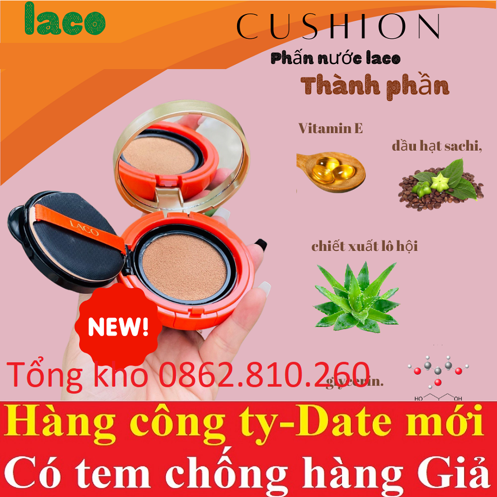 Phấn nước CC Laco Cushion [kiềm dầu gilaa long wear missha m magic skin gogo tales Lemonade Supermatte Aprilskin Snow] 🩸