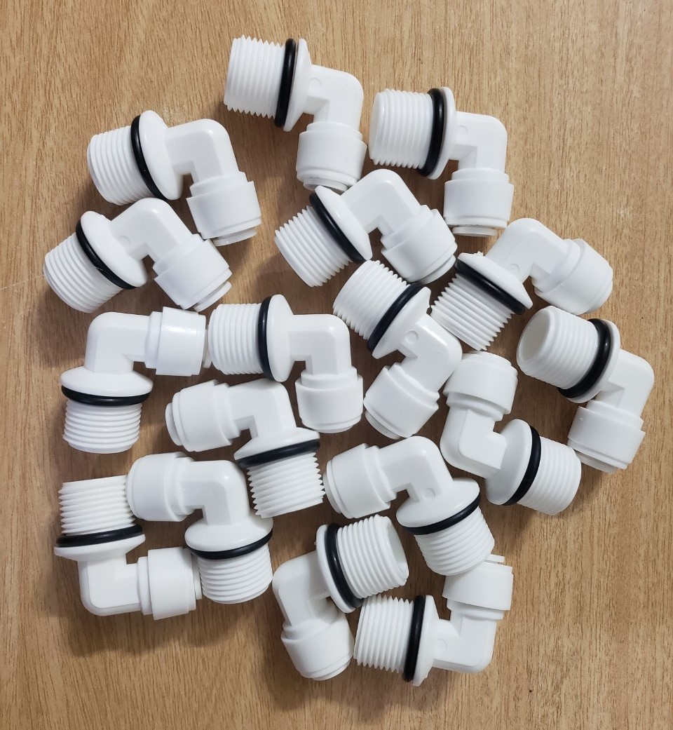 (HCM) Cút Nối Ren 17 Dây 6mm (Cút Góc Nối Nhanh Dùng Cho Bơm Máy Lọc Nước RO)