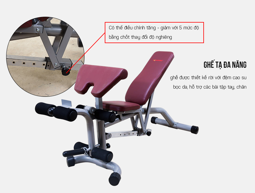 [SALE TẾT CỰC LỚN] Ghế tạ đa năng Kingsport BK-599