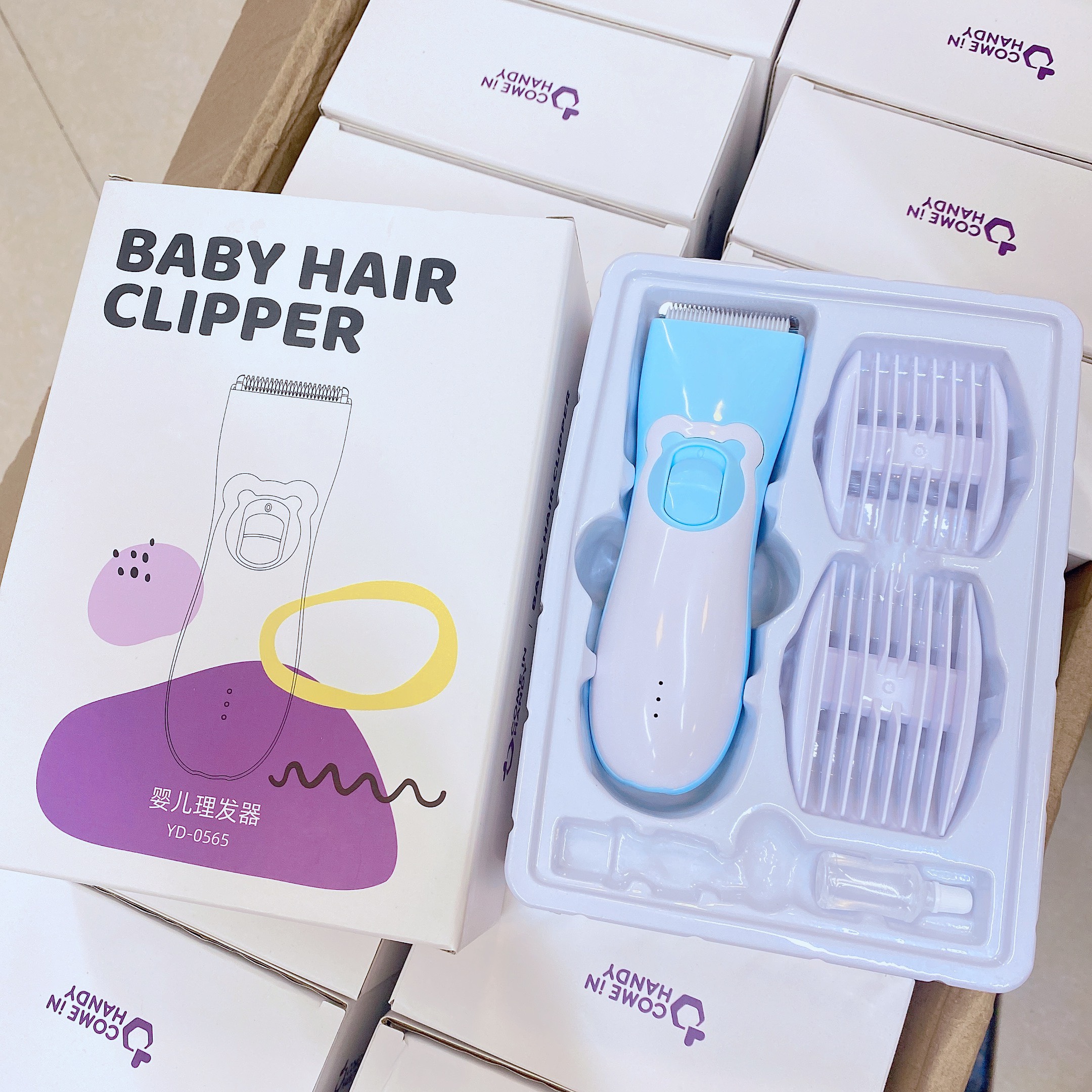 Tông Đơ Cắt Tóc Cho Bé Lukbaby ( Tặng kèm áo choàng )