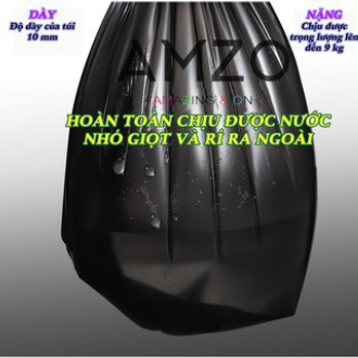 Bộ 3 CUỘN 1KG TÚI ĐỰNG RÁC ĐEN AMZO - 4 SIZE