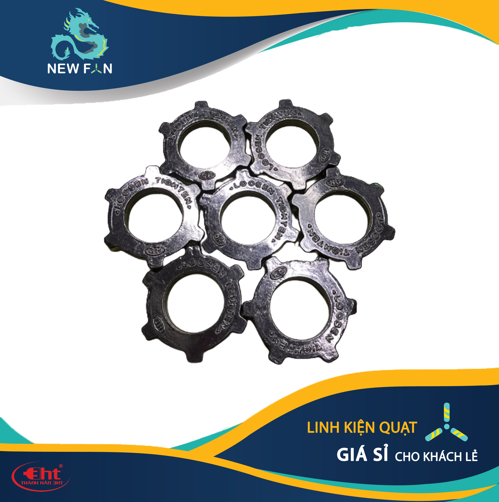Tán Lồng Quạt NHÔM XỊN
