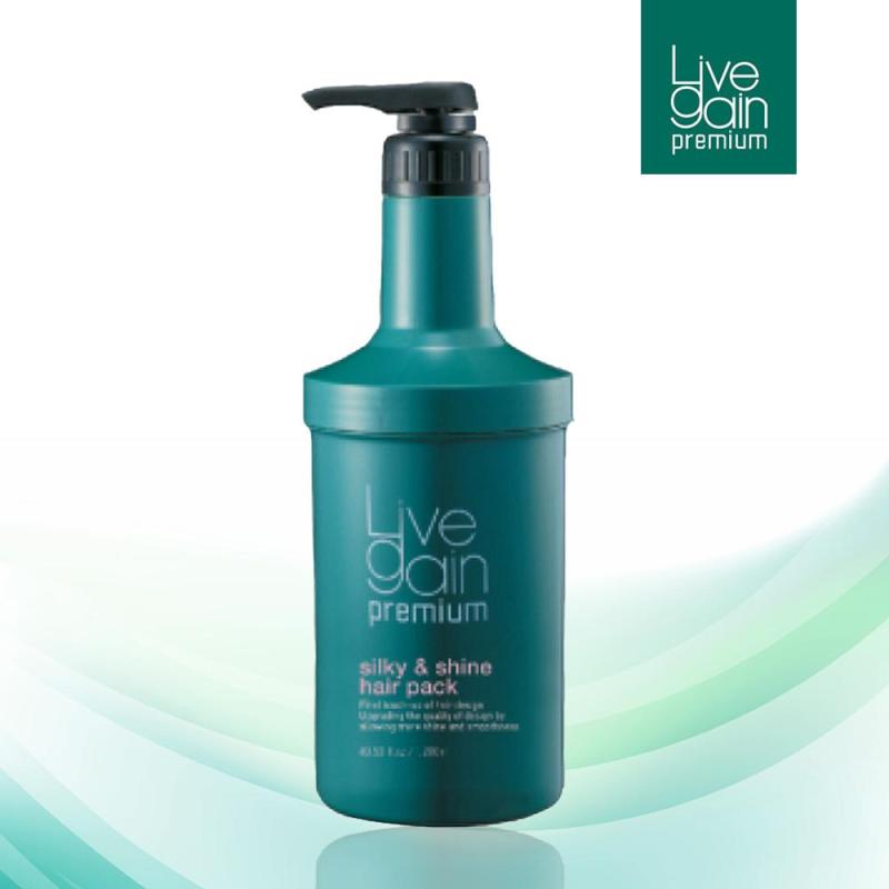 Hấp Dầu Siêu Mượt Nước Hoa Livegain Premium Silky & Shine Hair Pack 1200ml Hàn Quốc giá rẻ