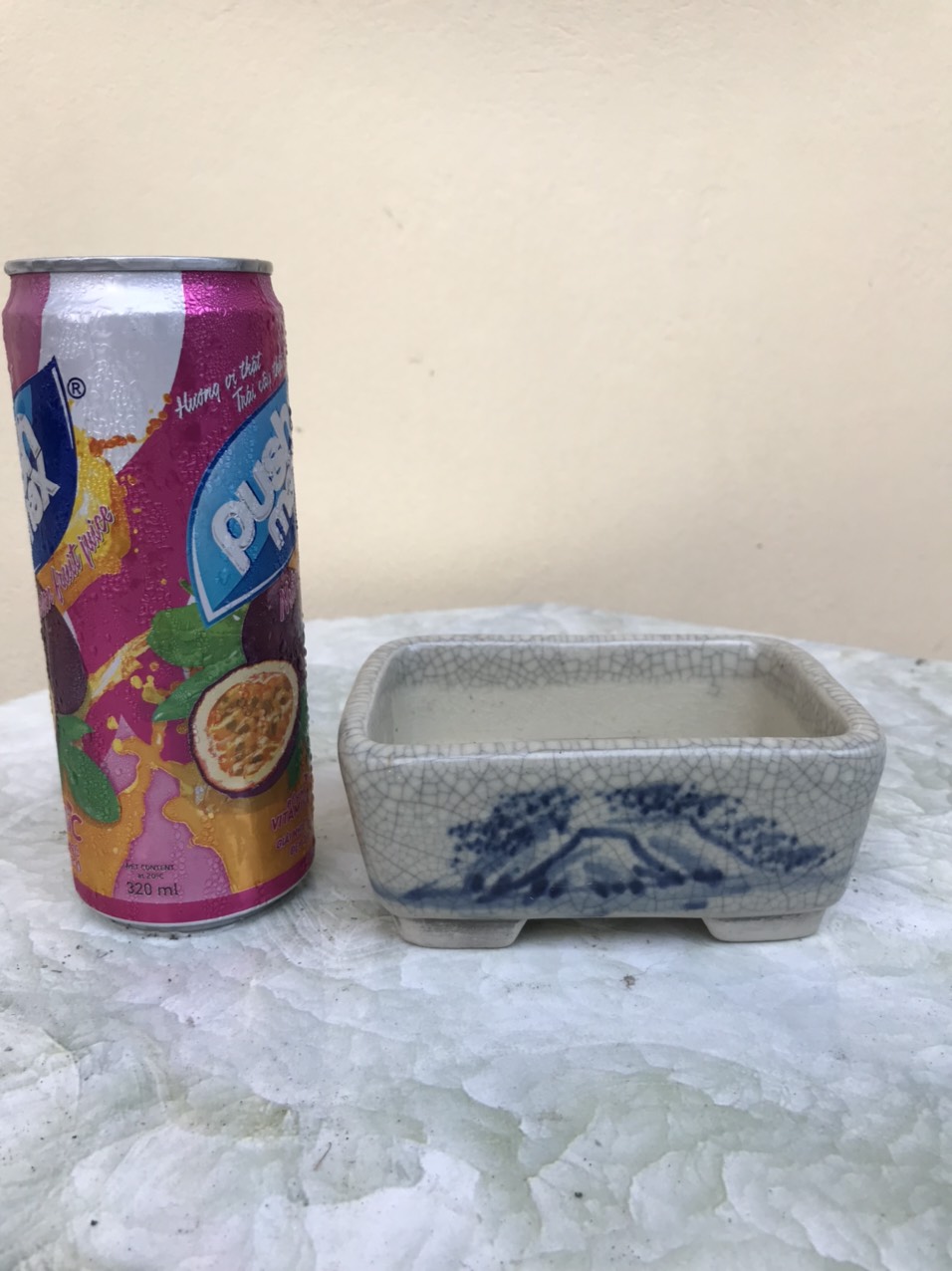 CHẬU CHỮ NHẬT BO MEN RẠN GỐM BÁT TRÀNG CB07