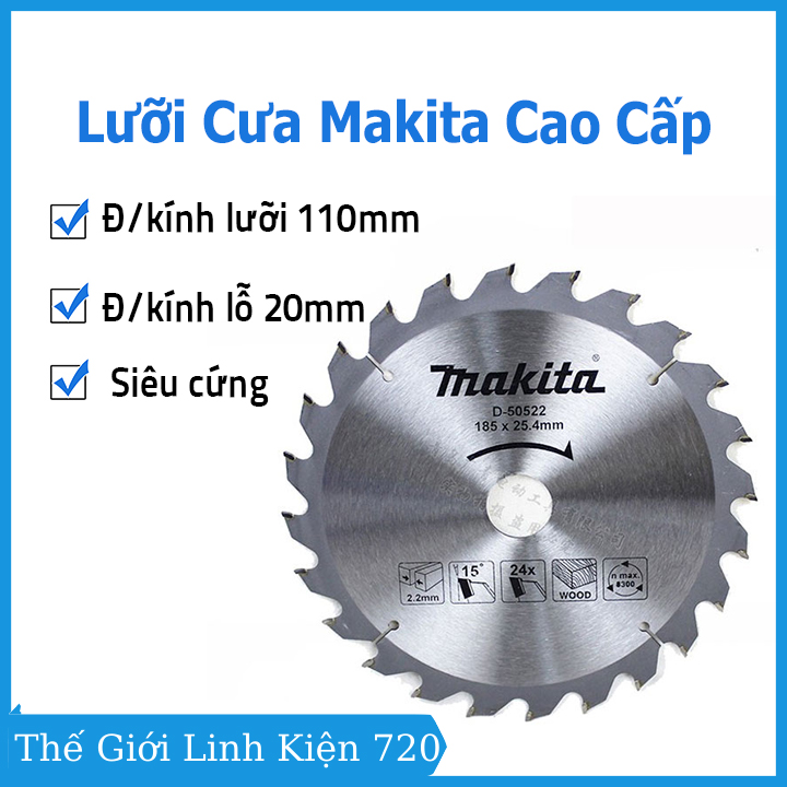 Lưỡi cưa đĩa cắt gỗ 110x20mm Makita chất lượng cao