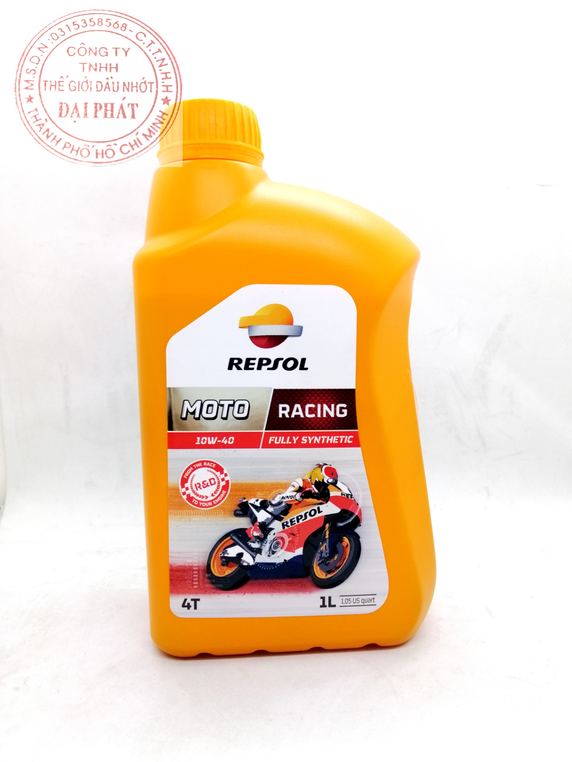 [HCM]Dầu nhớt Repsol racing hàng nhập khẩu 10w40 chai 1 lít MẪU MỚI