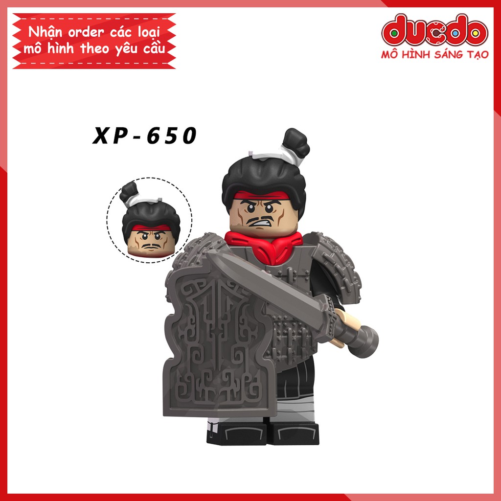 Minifigures lính Tần vương Tần Thủy Hoàng - Đồ chơi Lắp ghép Xếp hình Mini trung cổ Koruit KT1088