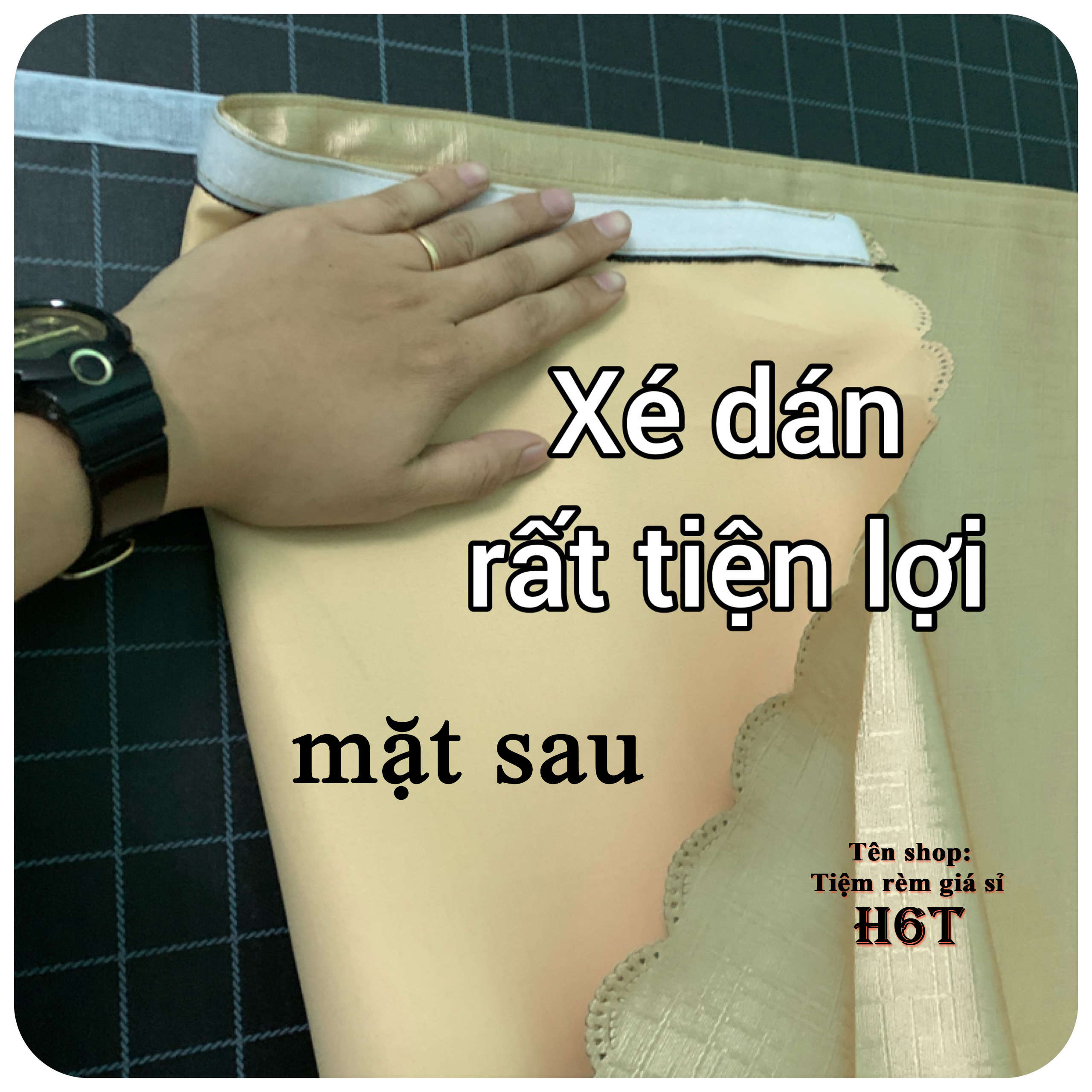 Rèm dán cửa, dán tường màn rèm cửa dán, rèm màn che
