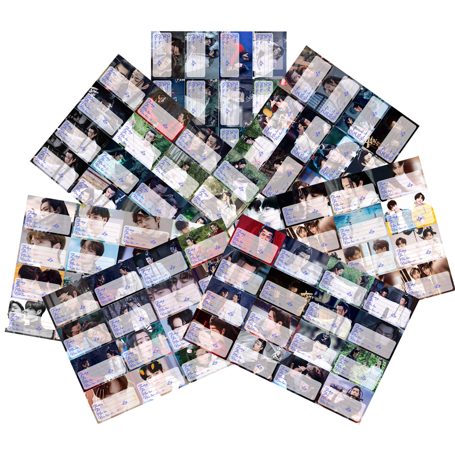 Nhãn vở set 32 ĐẾN 80 nhãn vở Bác Quân Nhất Tiêu - Vương Nhất Bác x Tiêu Chiến (mẫu ngẫu nhiên )