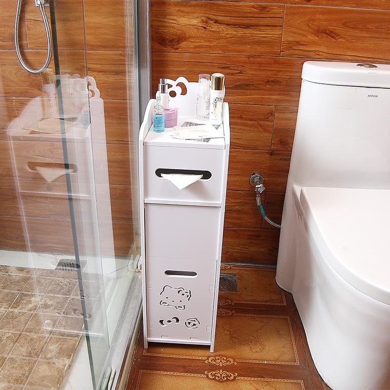 Phòng Tắm Tủ Bên Phòng Tắm Chống Nước Rơi Xuống Đất Kẹp Tủ Khóa Locker Bồn Cầu Bên Tủ Hẹp Tủ Hộp Đựng Giấy Ăn Góc Giá Để Đồ