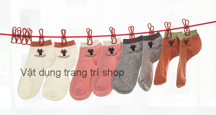 Dây Phơi Đồ 12 Kẹp Đa Năng