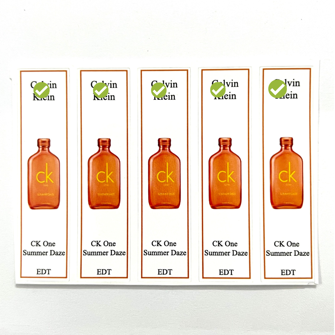 [HCM] 10 Tem giấy dán chai nước hoa CK đủ các dòng