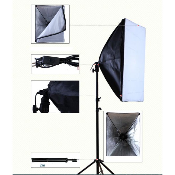 ĐÈN SOFTBOX 50x70 - Không kèm đèn