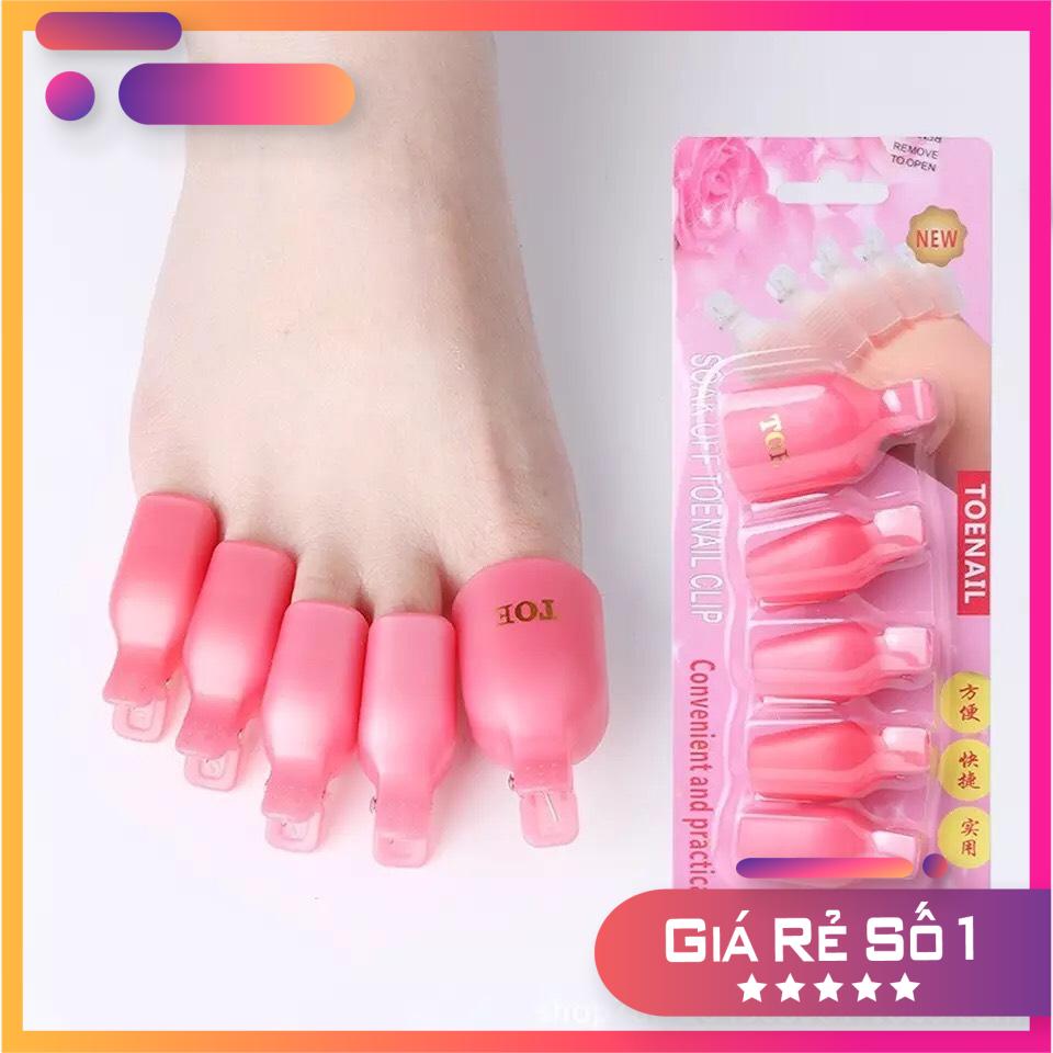 Kẹp ủ tháo gel móng chân - (1 Vỉ 5 kẹp)