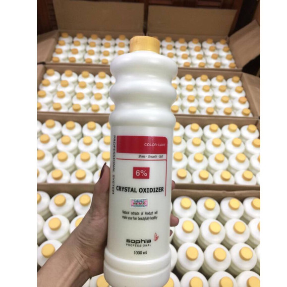 Oxy trợ nhuộm thảo dược 6% Sophia Oxydizer Crystal Hàn Quốc 1000ml