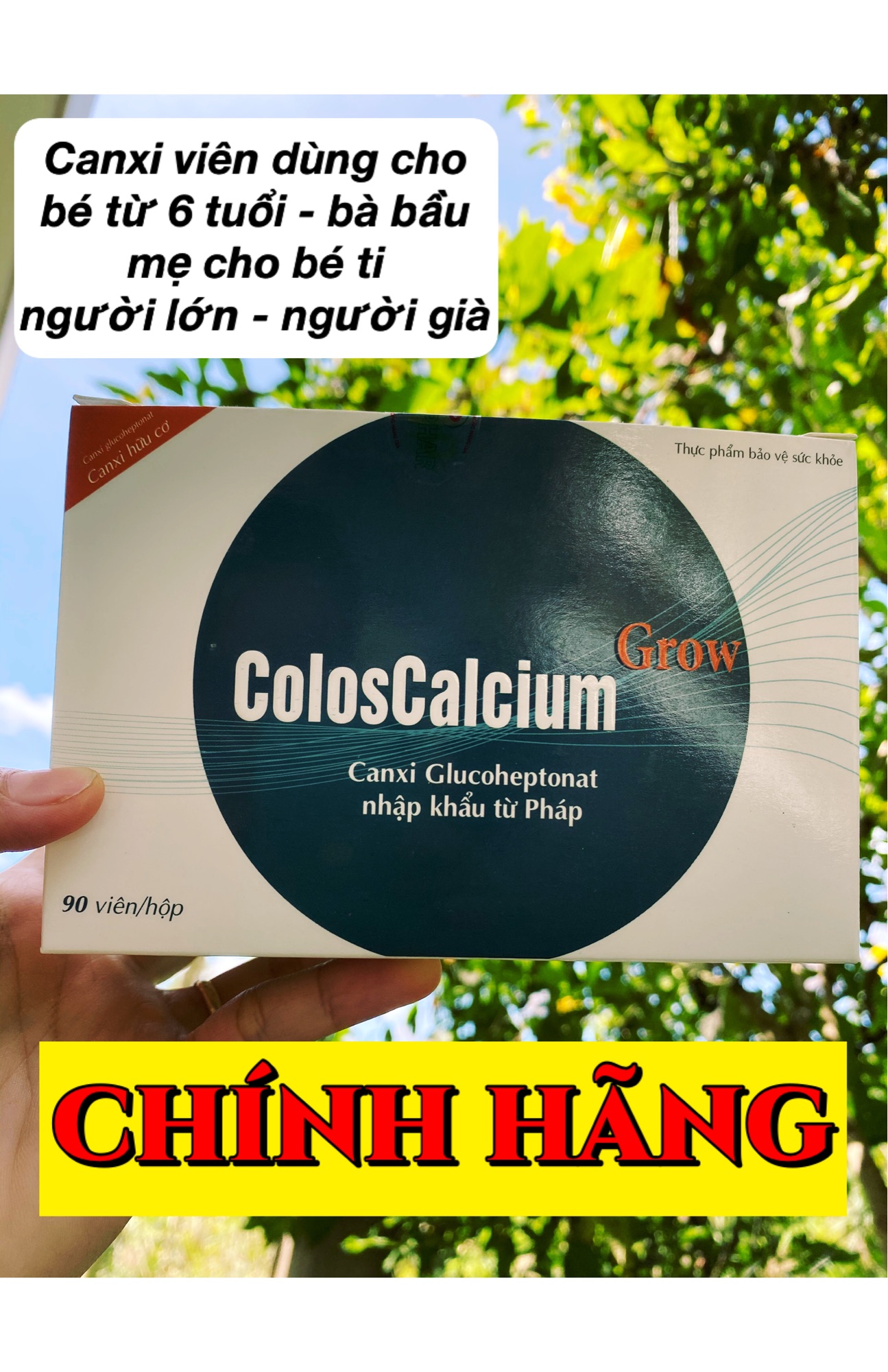 Canxi Hữu Cơ Coloscalcium Grow (Dạng Viên)