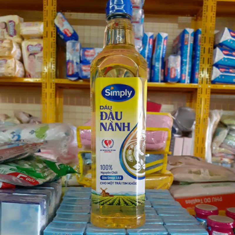 DẦU ĂN CAO CẤP SIMPLY ĐẬU NÀNH 1L – DATE MỚI