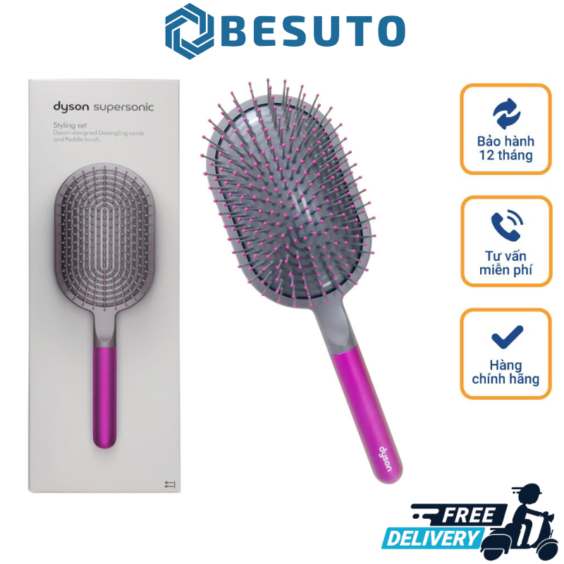 Dyson Comb, Hair Comb Set, Massage Comb, Detangling Comb, Hair Styling, Air Cushion Comb, Set of 2, Imported from Germany