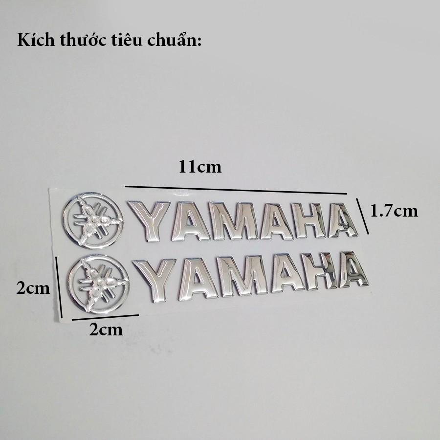 Bộ 2 tem YAMAHA 3D Nổi - Vindecal BD