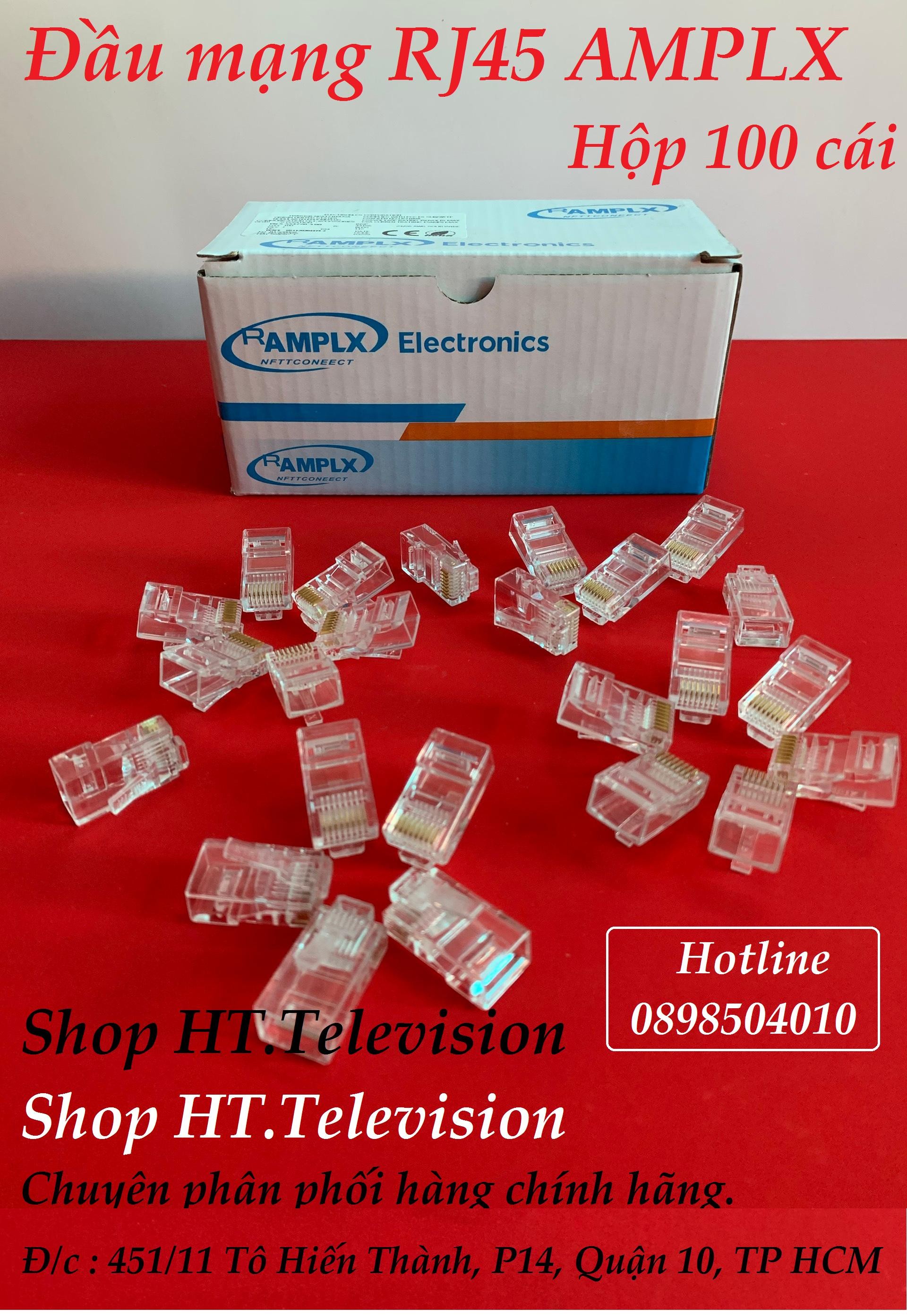 Hạt mạng rj45 amplx cat5e 100 cái/hộp - sp000335