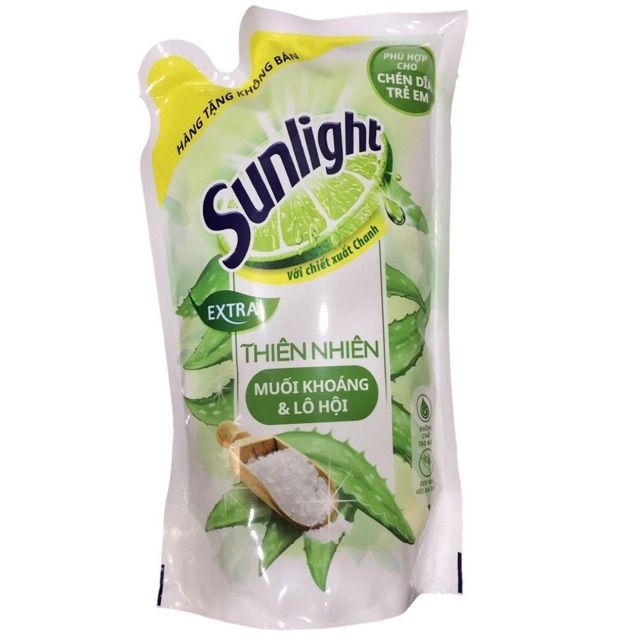 Nước rửa chén sulight matcha trà nhật, lô hội